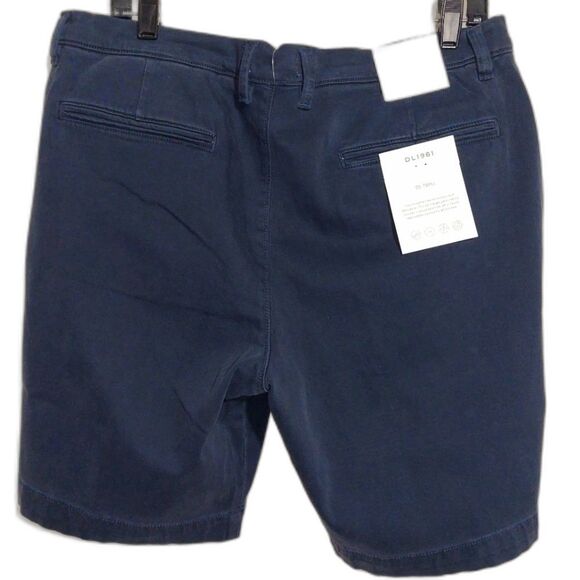 NWT DL1961 Men's Designer Light Flat Front Jake Chino Shorts Deep Blue Size 35 - Picture 9 of 15